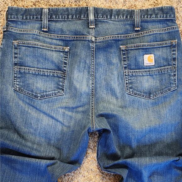 LOT OF 2 Carhartt Mens 40x32 Rugged Flex Relaxed Fit Straight Leg Blue Jeans EUC - Picture 13 of 13